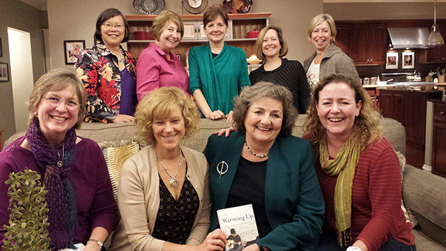 Book club -- Mary with eight women